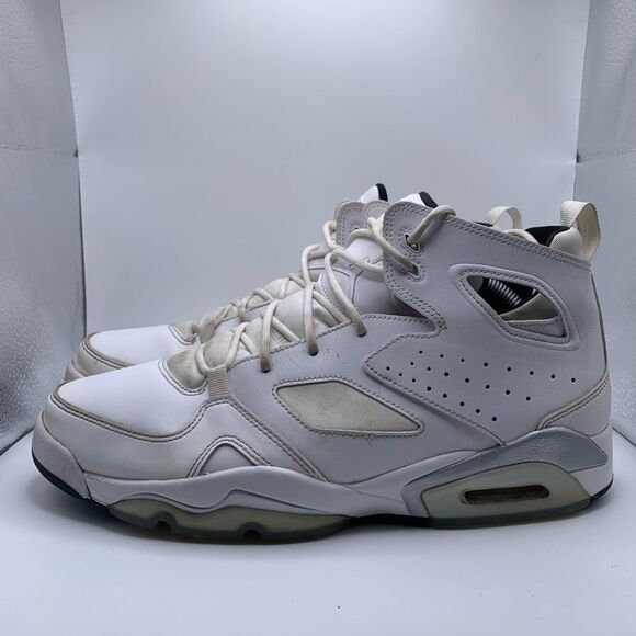 Air Jordan Flight Club '91 White Metallic Silver Men's‎ Size 11 DH5424-100 - Picture 4 of 8